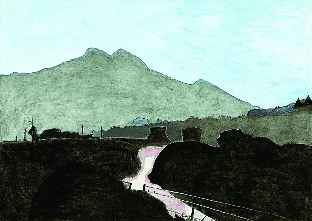 ゆふ山 「ゆふ山」(最後の作品)『東勝吉画集』より © Katsukichi Higashi 2007